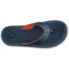 OLUKAI Ulele Men’s Beach Sandals, Water Resistant Flip Flops, Arch Support & Comfort Fit, Lightweight & Durable, Enhanced Grip & Traction(Lagoon/Lagoon)
