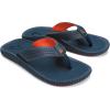 OLUKAI Ulele Men’s Beach Sandals, Water Resistant Flip Flops, Arch Support & Comfort Fit, Lightweight & Durable, Enhanced Grip & Traction(Lagoon/Lagoon)