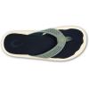 OLUKAI Ulele Men’s Beach Sandals, Water Resistant Flip Flops, Arch Support & Comfort Fit, Lightweight & Durable, Enhanced Grip & Traction(Seagreen/Trench)