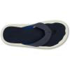 OLUKAI Ulele Men’s Beach Sandals, Water Resistant Flip Flops, Arch Support & Comfort Fit, Lightweight & Durable, Enhanced Grip & Traction(Trench Blue/Tren)
