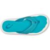 OLUKAI Ulele Men’s Beach Sandals, Water Resistant Flip Flops, Arch Support & Comfort Fit, Lightweight & Durable, Enhanced Grip & Traction(Tropic Blue/Tropic Blue)