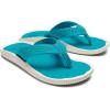 OLUKAI Ulele Men’s Beach Sandals, Water Resistant Flip Flops, Arch Support & Comfort Fit, Lightweight & Durable, Enhanced Grip & Traction(Tropic Blue/Tropic Blue)