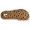 OLUKAI Ulele Men’s Beach Sandals, Water Resistant Flip Flops, Arch Support & Comfort Fit, Lightweight & Durable, Enhanced Grip & Traction(White Sand/White Sand)