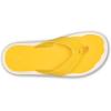 OLUKAI Ulele Men’s Beach Sandals, Water Resistant Flip Flops, Arch Support & Comfort Fit, Lightweight & Durable, Enhanced Grip & Traction(Ylw Hibiscus/Ylw Hibiscus)