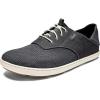 OLUKAI Nohea Moku Men’s No Tie Boat Shoes, Breathable & Quick Dry Mesh, Effortless Design & Barefoot Wearability, All-Day Comfort & Support(Black/Black)