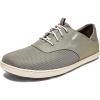 OLUKAI Nohea Moku Men’s No Tie Boat Shoes, Breathable & Quick Dry Mesh, Effortless Design & Barefoot Wearability, All-Day Comfort & Support(Clay/Tapa)