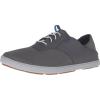 OLUKAI Nohea Moku Men’s No Tie Boat Shoes, Breathable & Quick Dry Mesh, Effortless Design & Barefoot Wearability, All-Day Comfort & Support(Fog/Charcoal)
