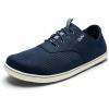 OLUKAI Nohea Moku Men’s No Tie Boat Shoes, Breathable & Quick Dry Mesh, Effortless Design & Barefoot Wearability, All-Day Comfort & Support(Mood Indigo/Mood)