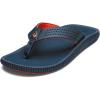 OLUKAI Ulele Men’s Beach Sandals, Water Resistant Flip Flops, Arch Support & Comfort Fit, Lightweight & Durable, Enhanced Grip & Traction(Lagoon/Lagoon)