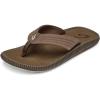 OLUKAI Ulele Men’s Beach Sandals, Water Resistant Flip Flops, Arch Support & Comfort Fit, Lightweight & Durable, Enhanced Grip & Traction(Mustang/Mustang)