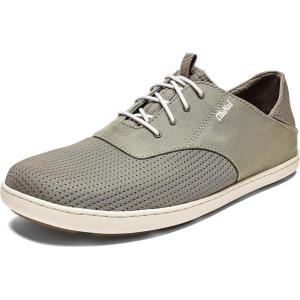 OLUKAI Nohea Moku Men’s No Tie Boat Shoes, Breathable & Quick Dry Mesh, Effortless Design & Barefoot Wearability, All-Day Comfort & Support(Clay/Tapa)