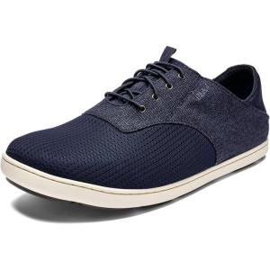 OLUKAI Nohea Moku Men’s No Tie Boat Shoes, Breathable & Quick Dry Mesh, Effortless Design & Barefoot Wearability, All-Day Comfort & Support(Night/Night)
