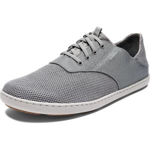 OLUKAI Nohea Moku Men’s No Tie Boat Shoes, Breathable & Quick Dry Mesh, Effortless Design & Barefoot Wearability, All-Day Comfort & Support(Sharkskin/Sharkskin)