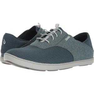 OLUKAI Nohea Moku Men’s No Tie Boat Shoes, Breathable & Quick Dry Mesh, Effortless Design & Barefoot Wearability, All-Day Comfort & Support(Stormy Blue/Stormy Blue)