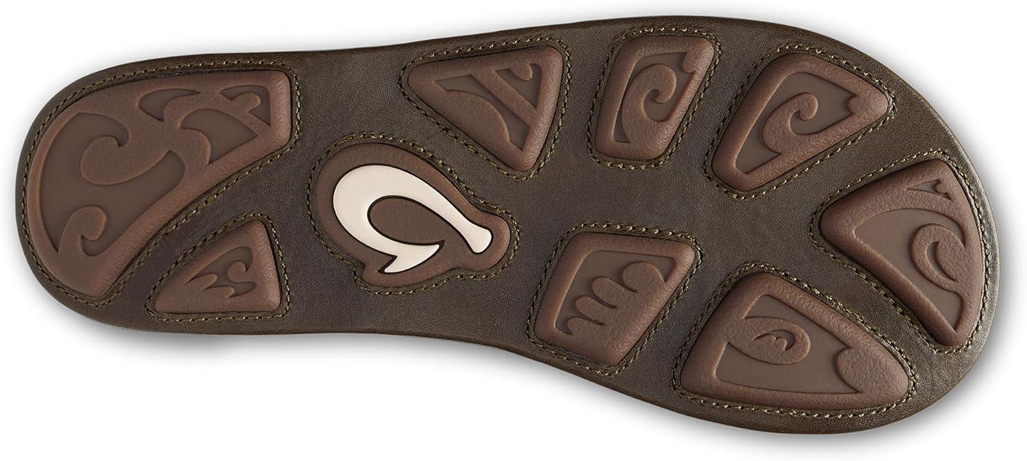 image:imageOLUKAI Hiapo Mens Leather Beach Sandal Crafted Materials Lightweight amp Durable AllDay Comfort amp SupportClayMustang
