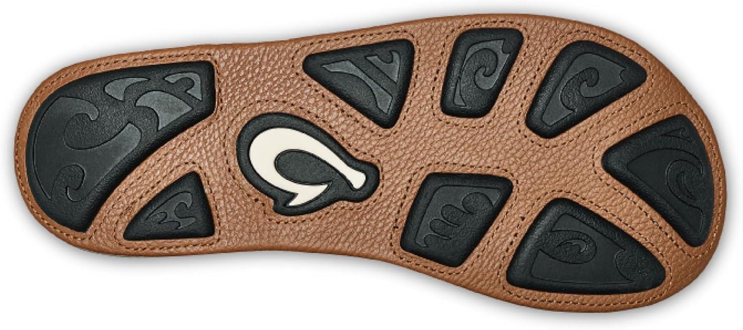 image:imageOLUKAI Hiapo Mens Leather Beach Sandal Crafted Materials Lightweight amp Durable AllDay Comfort amp SupportDark JavaToffee