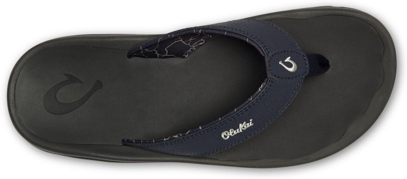 image:imageOLUKAI Hoopio Hau Womens Beach Sandals QuickDry FlipFlop Slides Water Resistant Suede Lining amp Wet Grip Soles Soft Comfort Fit amp Arch SupportBlue DepthDk Shadow