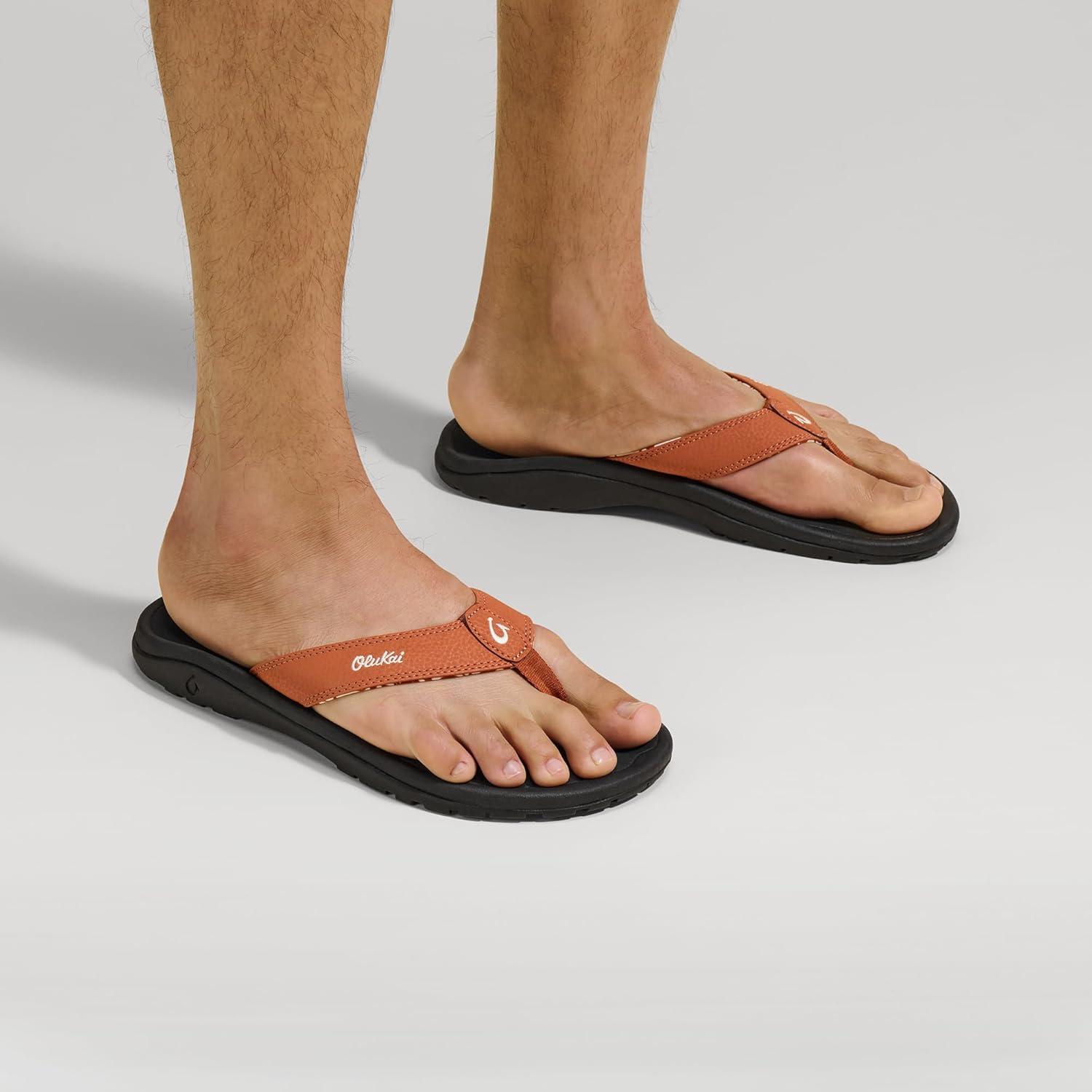 image:imageOLUKAI Hoopio Hau Womens Beach Sandals QuickDry FlipFlop Slides Water Resistant Suede Lining amp Wet Grip Soles Soft Comfort Fit amp Arch SupportDirtLava Rock