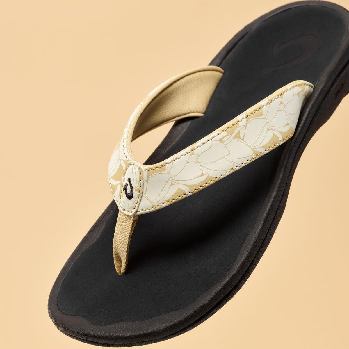 image:imageOLUKAI Ohana Womens Beach Sandals Water Resistant Flip Flops Arch Support amp Comfort Fit Lightweight amp Durable Enhanced Grip amp TractionToasted CoconutPai
