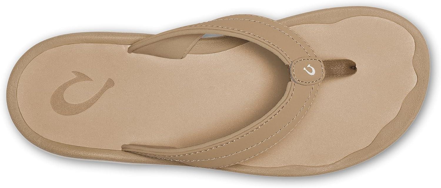 image:imageOLUKAI Ohana Womens Beach Sandals Water Resistant Flip Flops Arch Support amp Comfort Fit Lightweight amp Durable Enhanced Grip amp TractionWarm SandWarm Sand