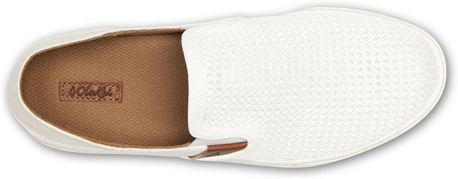 image:imageOLUKAI Pehuea Womens Slip On Sneakers Casual Everyday Shoes with Easy On amp Off Design Breathable Mesh amp Dropin Heel AllDay Comfort amp SupportBright WhiteBright White