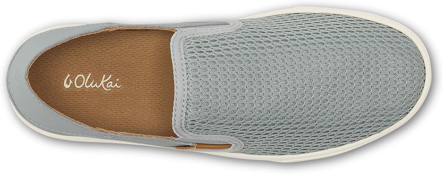 image:imageOLUKAI Pehuea Womens Slip On Sneakers Casual Everyday Shoes with Easy On amp Off Design Breathable Mesh amp Dropin Heel AllDay Comfort amp SupportPale GreyPale Grey