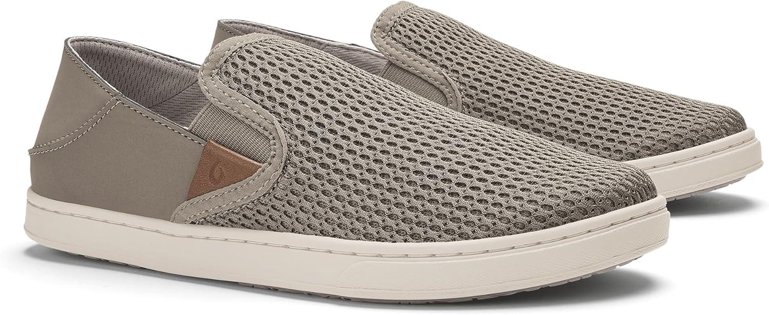 image:imageOLUKAI Pehuea Womens Slip On Sneakers Casual Everyday Shoes with Easy On amp Off Design Breathable Mesh amp Dropin Heel AllDay Comfort amp SupportTaupe GreyTaupe Grey