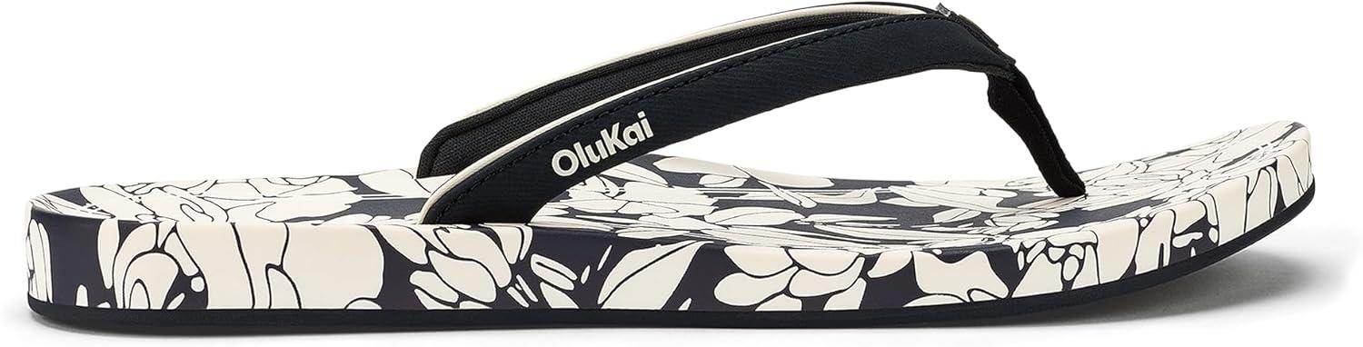 image:imageOLUKAI Uiki Womens Beach Sandal QuickDry FlipFlop Slides Water Resistant Wet Grip Soles amp Compression Molded FootbedLava RockPai