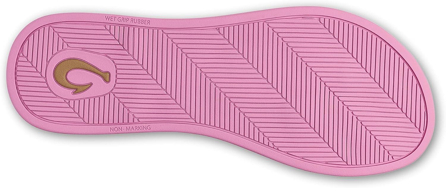image:imageOLUKAI Uiki Womens Beach Sandal QuickDry FlipFlop Slides Water Resistant Wet Grip Soles amp Compression Molded FootbedWhite SandPai