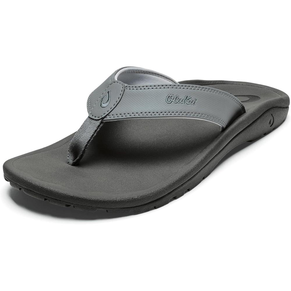 image:imageOLUKAI Hoopio Hau Womens Beach Sandals QuickDry FlipFlop Slides Water Resistant Suede Lining amp Wet Grip Soles Soft Comfort Fit amp Arch SupportAshRock