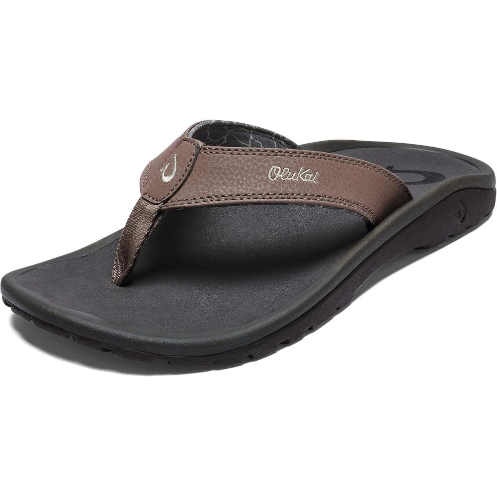 image:imageOLUKAI Hoopio Hau Womens Beach Sandals QuickDry FlipFlop Slides Water Resistant Suede Lining amp Wet Grip Soles Soft Comfort Fit amp Arch SupportBanyanIsland Salt