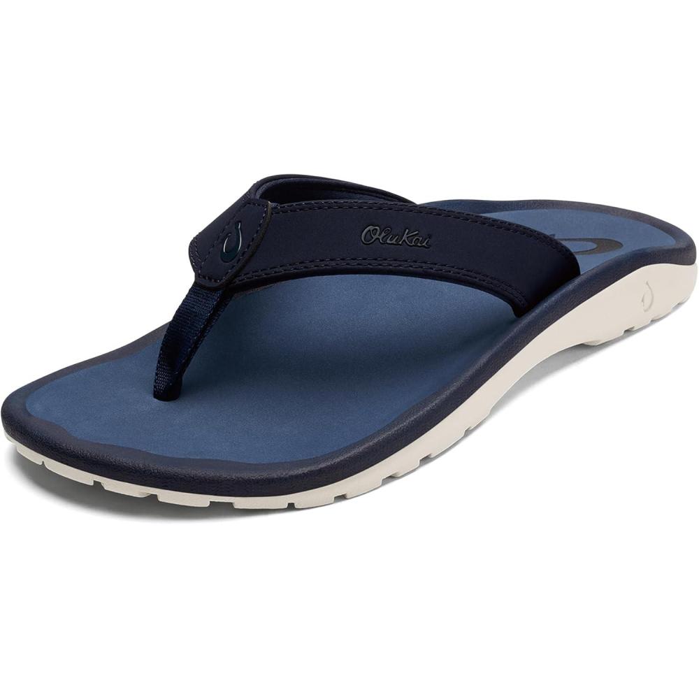 image:imageOLUKAI Hoopio Hau Womens Beach Sandals QuickDry FlipFlop Slides Water Resistant Suede Lining amp Wet Grip Soles Soft Comfort Fit amp Arch SupportDeepest DepthsDeepst Depths