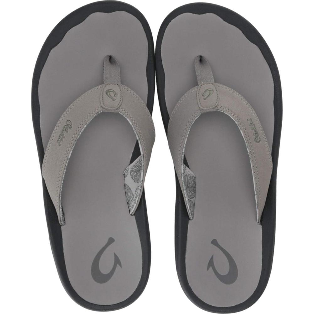 image:imageOLUKAI Hoopio Hau Womens Beach Sandals QuickDry FlipFlop Slides Water Resistant Suede Lining amp Wet Grip Soles Soft Comfort Fit amp Arch SupportFog