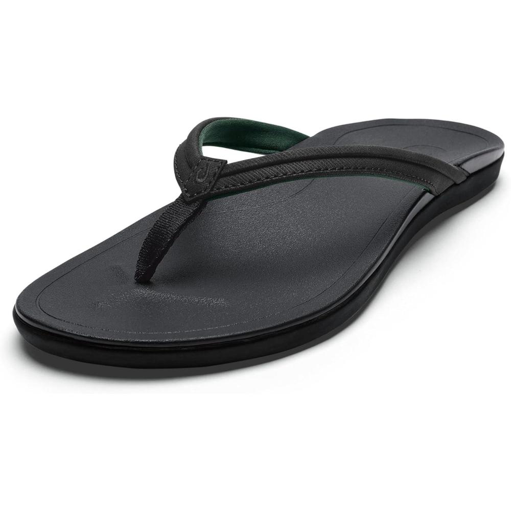 image:imageOLUKAI Hoopio Malua Womens Water Friendly Sandals Flip Flops for Beach amp Everyday Arch Support amp Comfort FitLava RockLava Rock