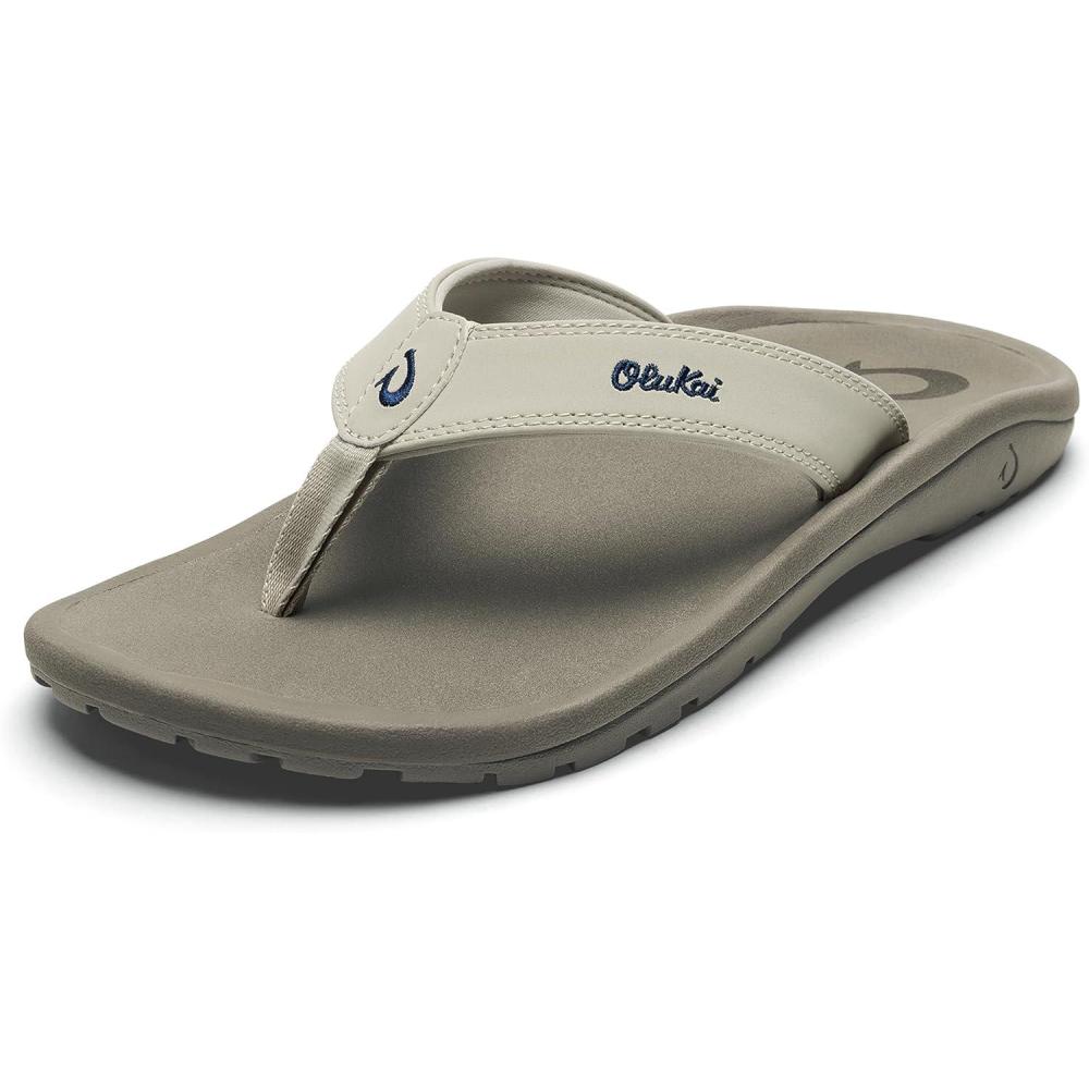 image:imageOLUKAI Ohana Mens Beach Sandals Water Resistant Flip Flops Arch Support amp Comfort Fit Lightweight amp Durable Enhanced Grip amp Traction TapaClay 11