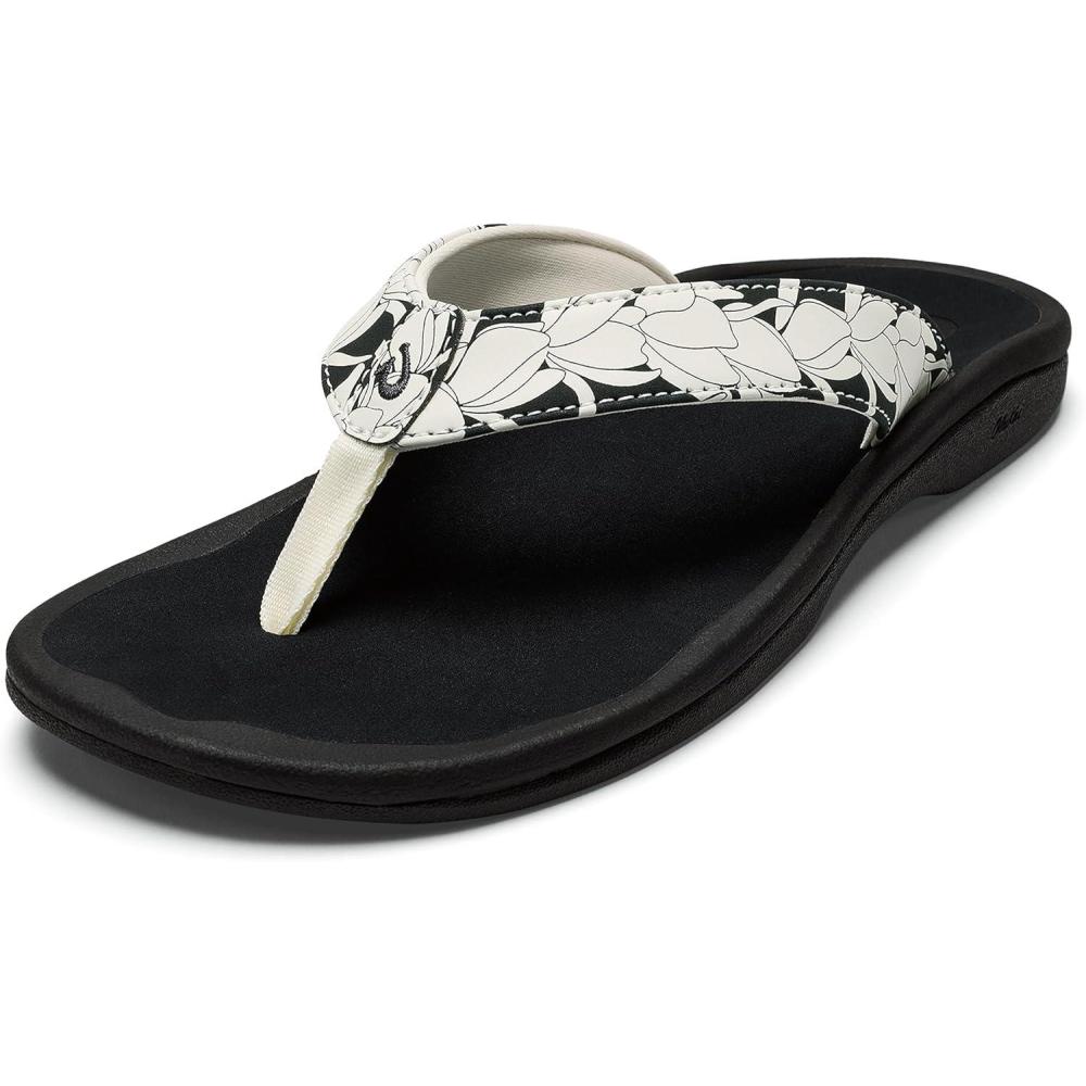 image:imageOLUKAI Ohana Womens Beach Sandals Water Resistant Flip Flops Arch Support amp Comfort Fit Lightweight amp Durable Enhanced Grip amp TractionLava RockPai