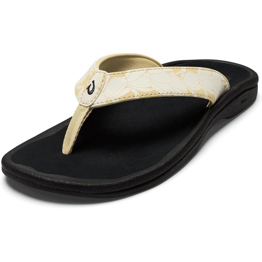 image:imageOLUKAI Ohana Womens Beach Sandals Water Resistant Flip Flops Arch Support amp Comfort Fit Lightweight amp Durable Enhanced Grip amp TractionToasted CoconutPai