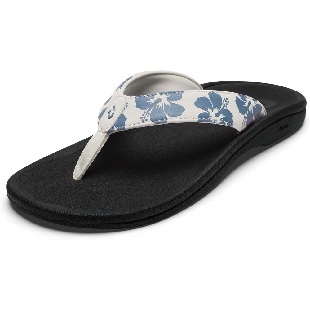 image:imageOLUKAI Ohana Womens Beach Sandals Water Resistant Flip Flops Arch Support amp Comfort Fit Lightweight amp Durable Enhanced Grip amp TractionWhite SandPua