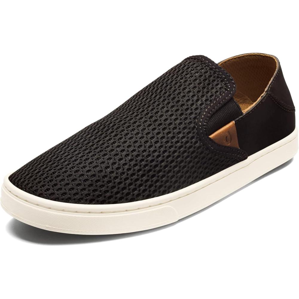 image:imageOLUKAI Pehuea Womens Slip On Sneakers Casual Everyday Shoes with Easy On amp Off Design Breathable Mesh amp Dropin Heel AllDay Comfort amp SupportBlackBlack