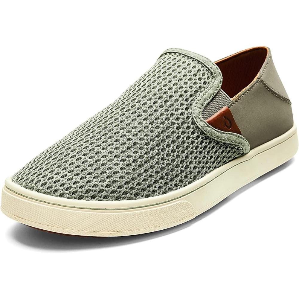 image:imageOLUKAI Pehuea Womens Slip On Sneakers Casual Everyday Shoes with Easy On amp Off Design Breathable Mesh amp Dropin Heel AllDay Comfort amp SupportClayClay