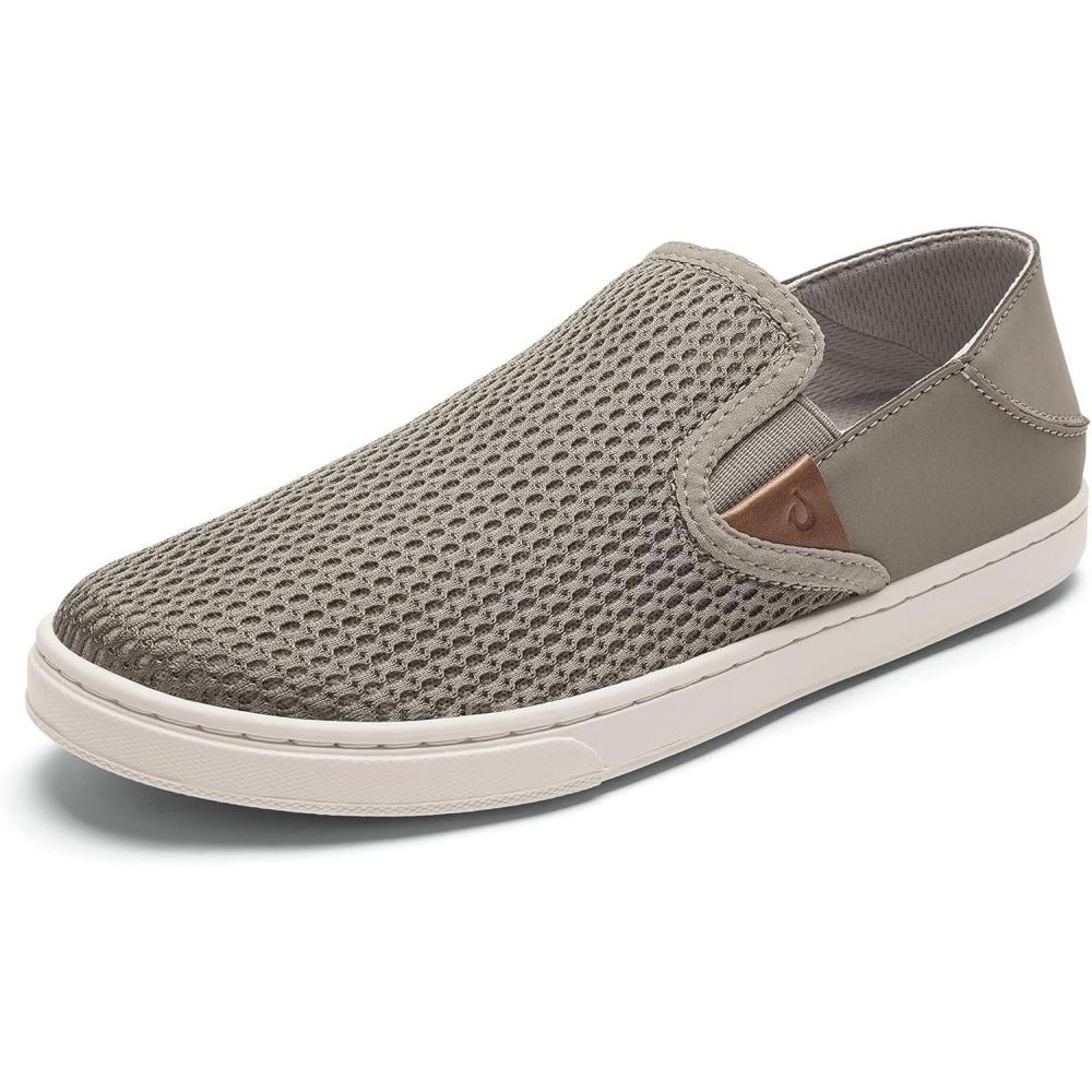image:imageOLUKAI Pehuea Womens Slip On Sneakers Casual Everyday Shoes with Easy On amp Off Design Breathable Mesh amp Dropin Heel AllDay Comfort amp SupportTaupe GreyTaupe Grey