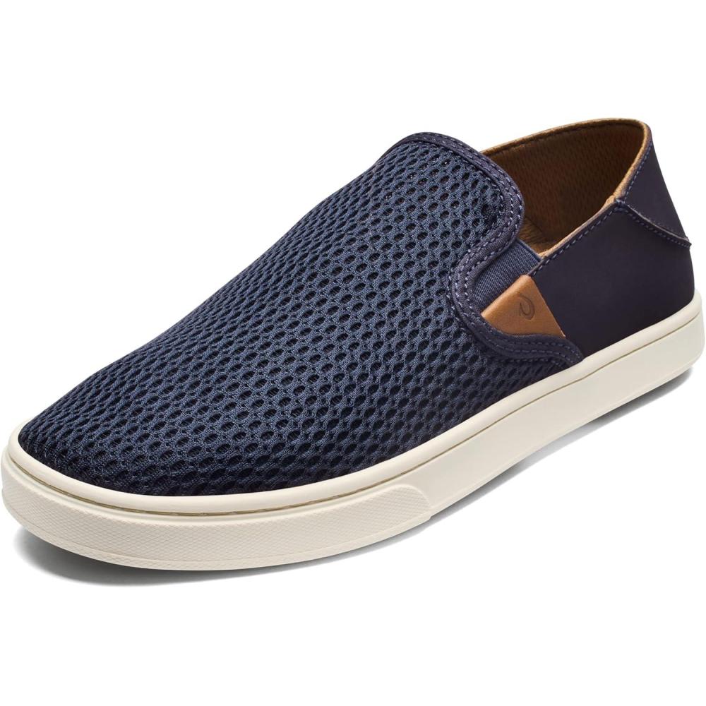 image:imageOLUKAI Pehuea Womens Slip On Sneakers Casual Everyday Shoes with Easy On amp Off Design Breathable Mesh amp Dropin Heel AllDay Comfort amp SupportTrench BlueTrench Blue