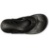 OLUKAI Hiapo Men’s Leather Beach Sandal, Crafted Materials, Lightweight & Durable, All-Day Comfort & Support(Lava Rock/Lava Rock)