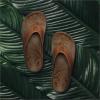 OLUKAI Hiapo Men’s Leather Beach Sandal, Crafted Materials, Lightweight & Durable, All-Day Comfort & Support(Rum/Dark Wood)