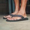 OLUKAI Hokua Men’s Beach Sandals, Quick-Dry Flip-Flop Slides, Water Resistant & Wet Grip Rubber Soles, Compression Molded Footbed & Soft Comfort Fit(Banyan/Banyan)