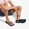 OLUKAI Hokua Men’s Beach Sandals, Quick-Dry Flip-Flop Slides, Water Resistant & Wet Grip Rubber Soles, Compression Molded Footbed & Soft Comfort Fit(Pavement/Pavement)