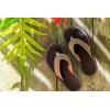 OLUKAI Hokua Men’s Beach Sandals, Quick-Dry Flip-Flop Slides, Water Resistant & Wet Grip Rubber Soles, Compression Molded Footbed & Soft Comfort Fit(Tan/Tan)