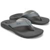 OLUKAI Ho’opio Hau Women’s Beach Sandals, Quick-Dry Flip-Flop Slides, Water Resistant Suede Lining & Wet Grip Soles, Soft Comfort Fit & Arch Support(Ash/Rock)