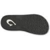 OLUKAI Ho’opio Hau Women’s Beach Sandals, Quick-Dry Flip-Flop Slides, Water Resistant Suede Lining & Wet Grip Soles, Soft Comfort Fit & Arch Support(Ash/Rock)