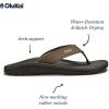 OLUKAI Ho’opio Hau Women’s Beach Sandals, Quick-Dry Flip-Flop Slides, Water Resistant Suede Lining & Wet Grip Soles, Soft Comfort Fit & Arch Support(Banyan/Island Salt)